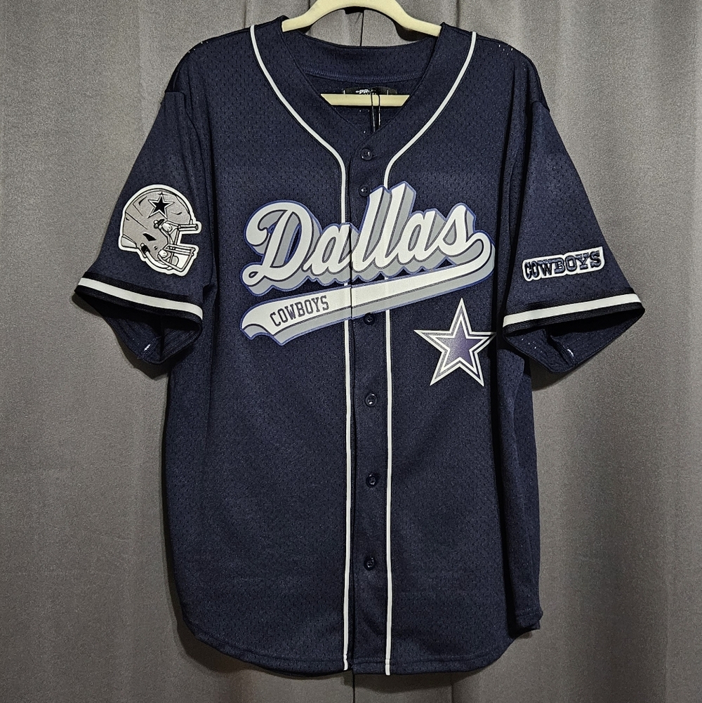 NFL Dallas Cowboys Baseball Jersey Size Large NWT